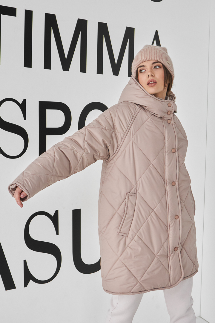 Жіноча куртка Stimma Розалія, колір - бежево-пудровий
