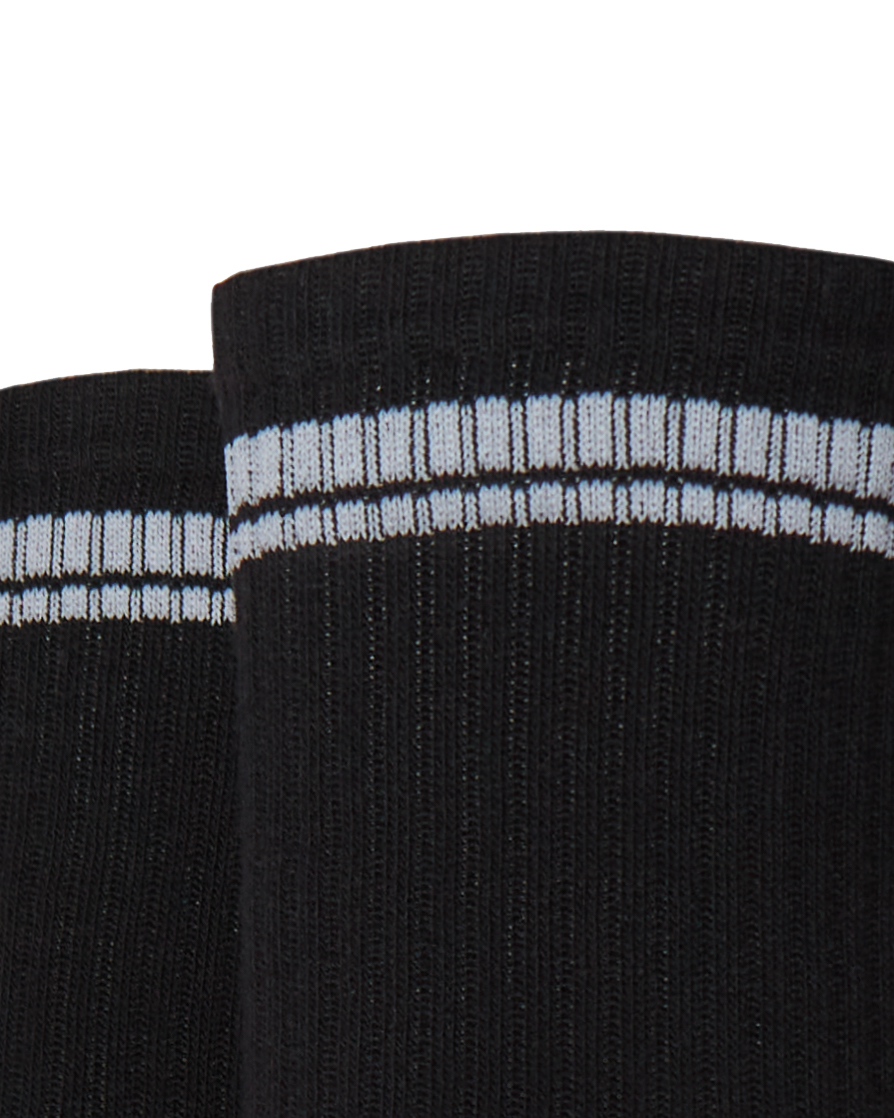 Женские носки Stimma высокие черные с полосками, цвет - 
