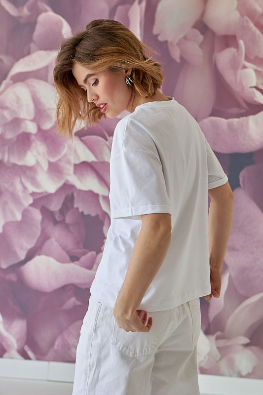 Жіноча футболка Stimma Лієм, колір - Білий