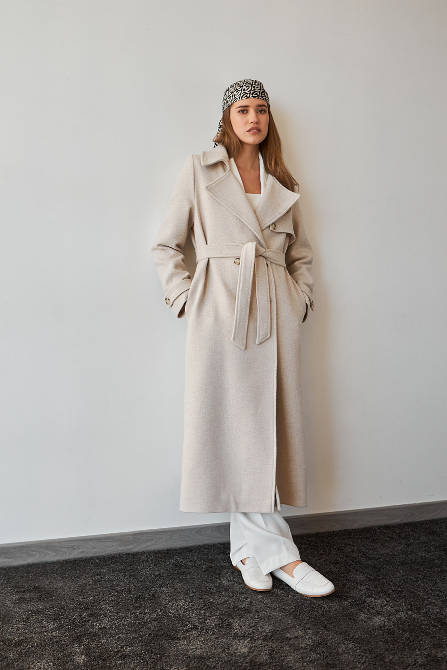 Жіноче пальто Stimma Дабойя , колір - сіро-бежевий