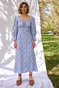 Женское платье Stimma Марика, цвет - голубой цветок