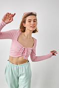 Жіночий кроп-топ Stimma Літір, колір - рожевий