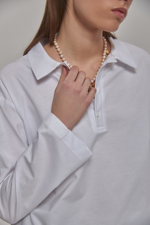 Жіночий лонгслів-поло Stimma Лебра, фото 5