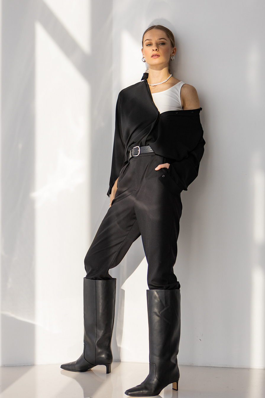 Жіноча блуза Stimma Еліана, колір - чорний