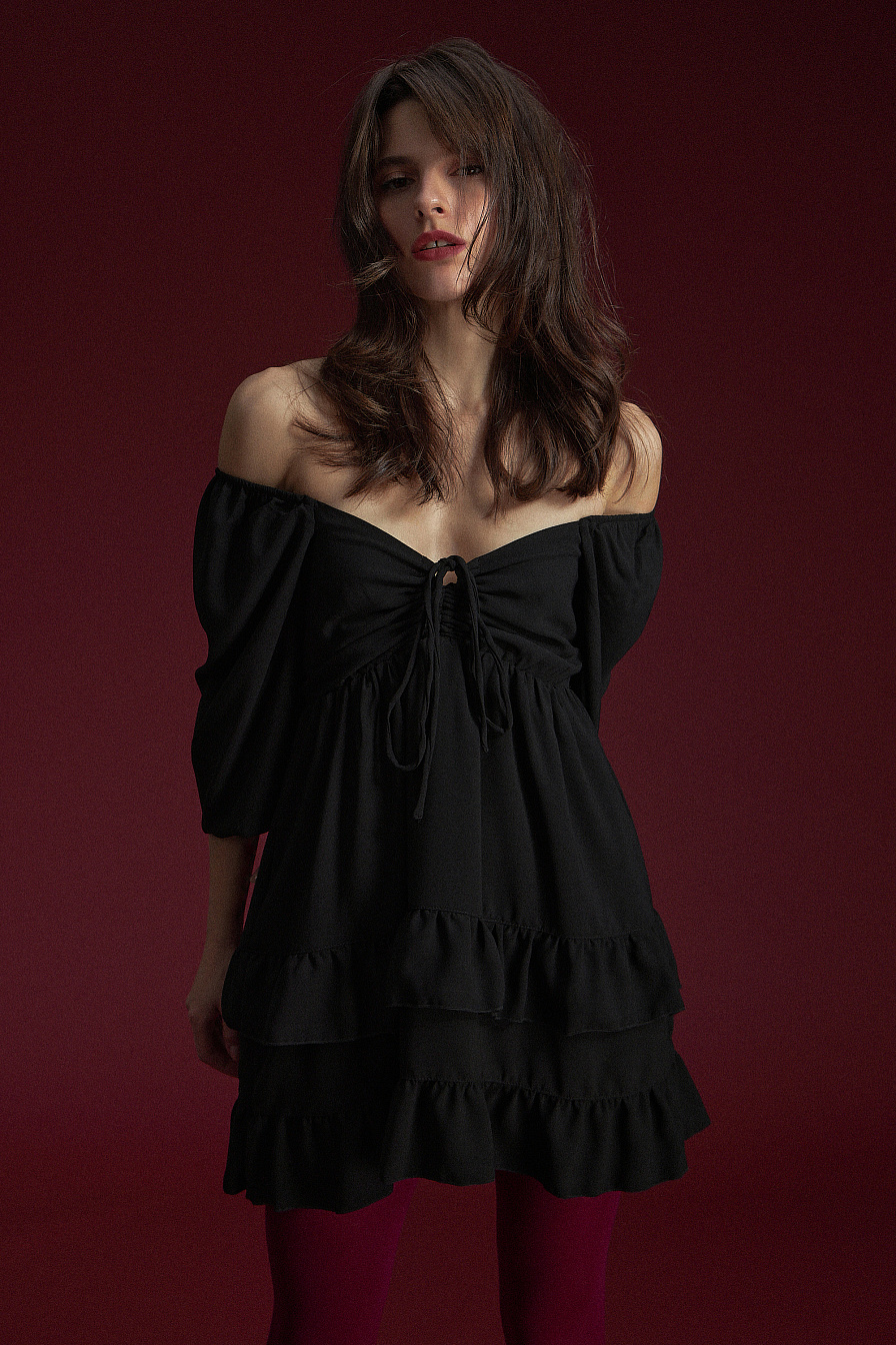 Женское платье Stimma Леония, цвет - черный