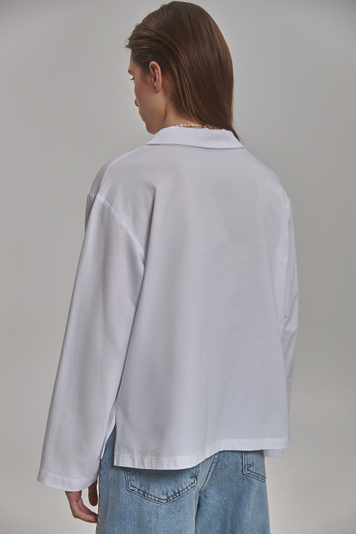 Жіночий лонгслів-поло Stimma Лебра, фото 7