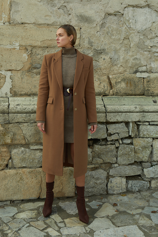 Жіноче пальто Stimma Гедеон, колір - коричневий