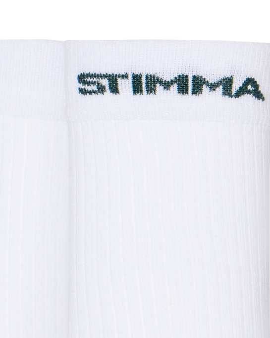 Жіночі шкарпетки Stimma Зелений напис, колір - Білий