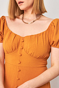 Женское платье Stimma Остин, цвет - тёмно-горчичный