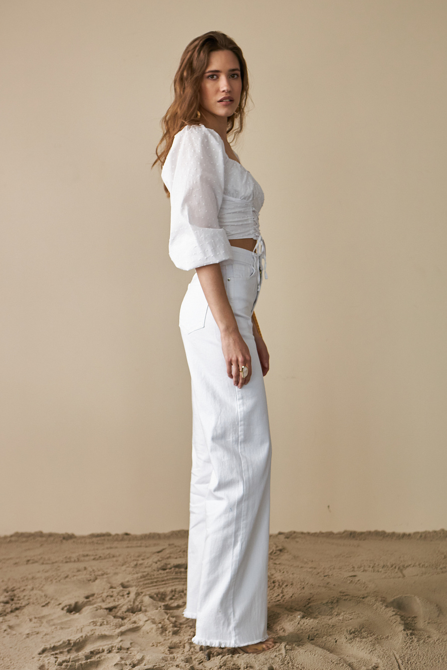Жіночі джинси WIDE LEG Stimma Крембил, фото 1 
