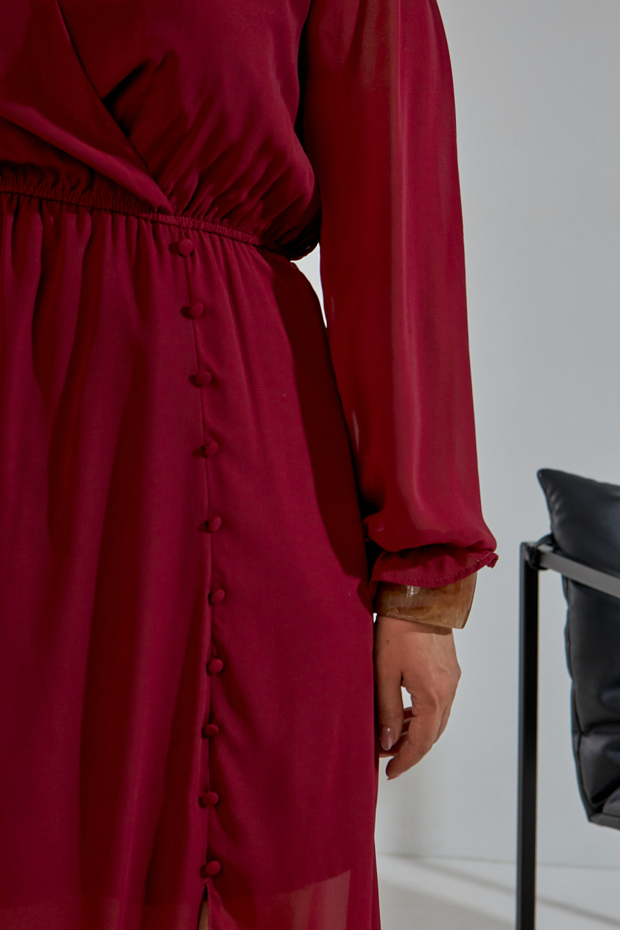 Жіноча сукня Stimma Ділві, колір - бордовий