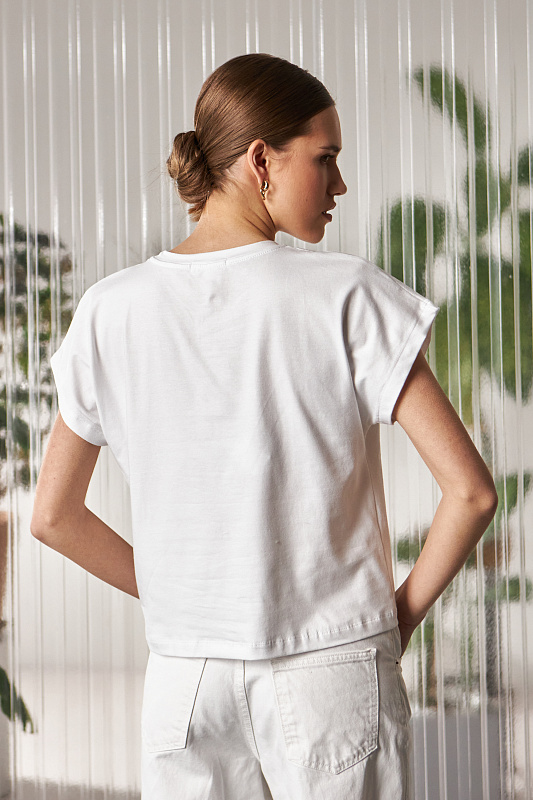 Женская футболка Stimma Флотти, цвет - Белый