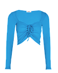 Жіночий кроп-топ Stimma Літір, колір - синій