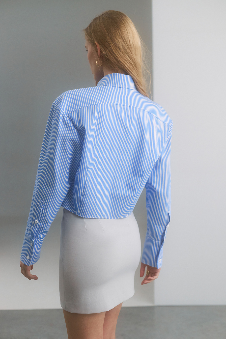 Жіноча сорочка Stimma Крістані, колір - Синя широка смужка