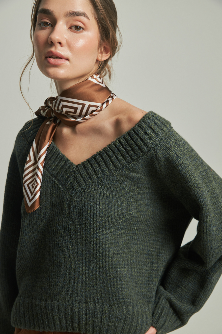 Жіноча атласна хустка Stimma 8 Бохо, фото 1 