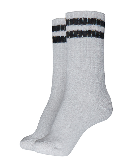 Жіночі шкарпетки Stimma Ангора 4 Світло-сірий з чорними смужками, фото 1