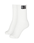 Жіночі шкарпетки Stimma Чорний логотип, колір - Білий
