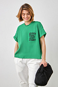Жіноча футболка Stimma Луфон, колір - трав'яний