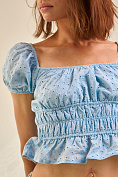 Женская блуза Stimma Земия, цвет - голубой цветок