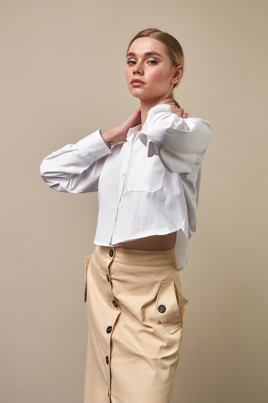Жіноча сорочка Stimma Каіра , колір - Білий