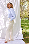 Жіноча сорочка Stimma Кертіс, колір - Блакитний тонка смужка