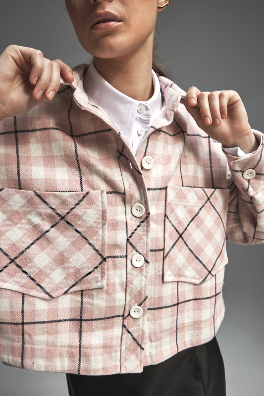 Жіноча сорочка Stimma Гайрем, колір - Рожева клітинка