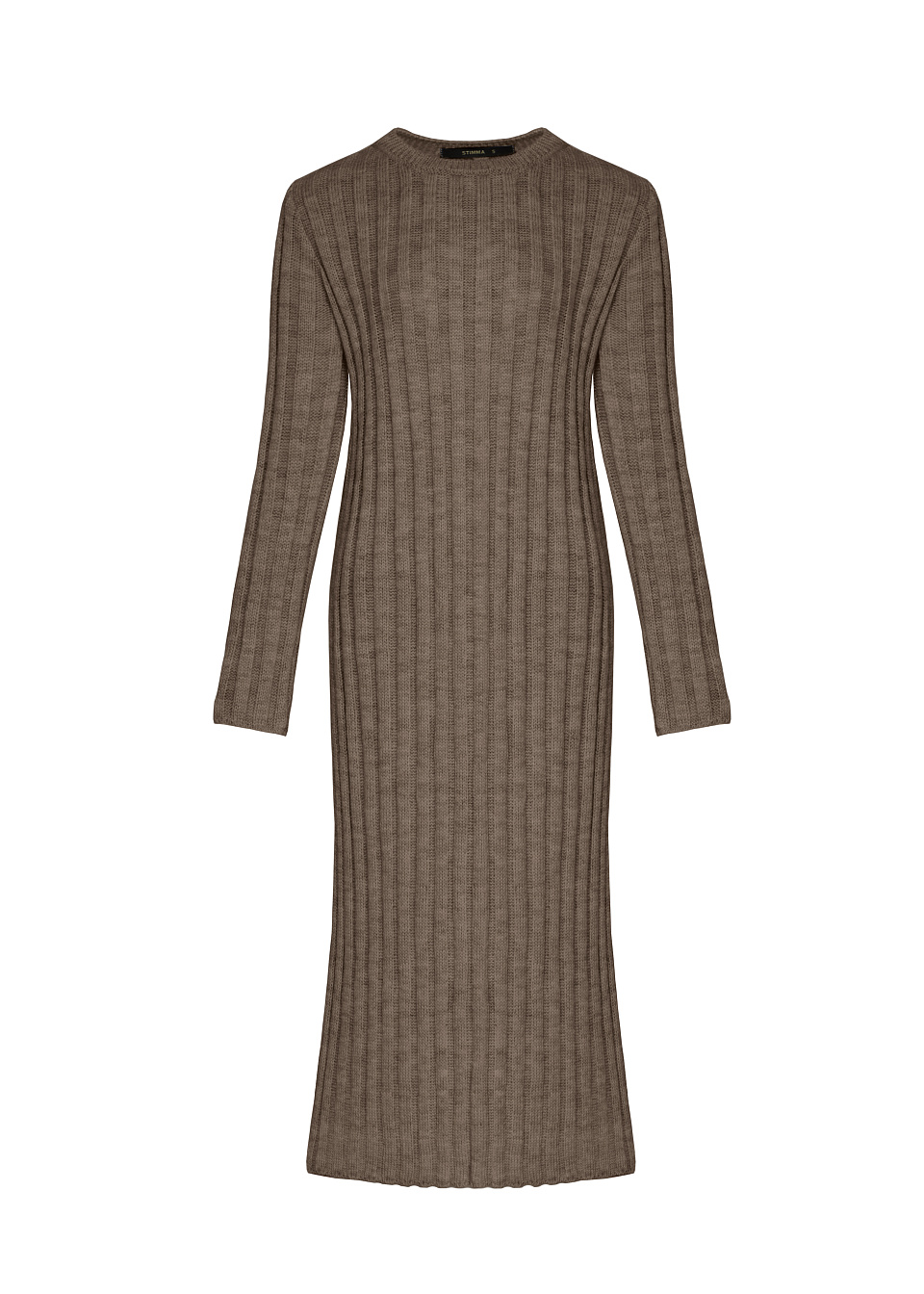 Женское вязаное платье Stimma Ноудл, цвет - темно бежевый