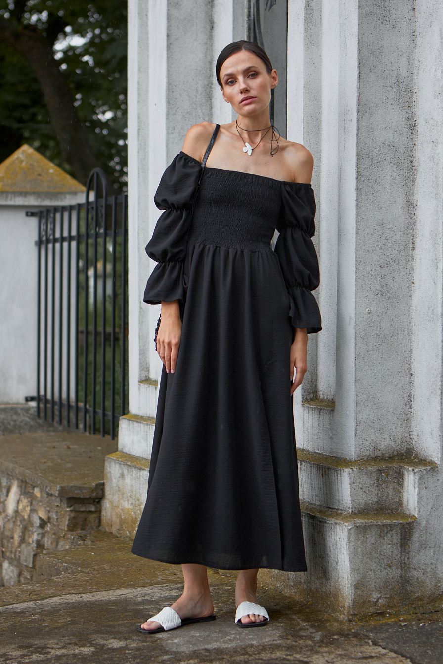 Женское платье Stimma Вайлет, цвет - черный