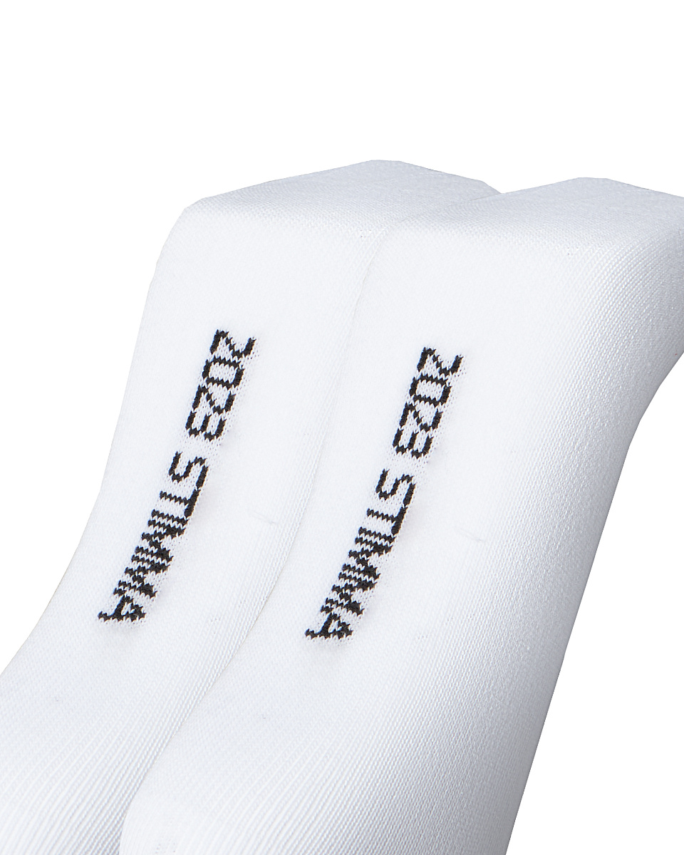 Жіночі шкарпетки Stimma високі білі з чорною смужкою, колір - 