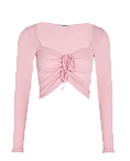 Жіночий кроп-топ Stimma Літір, колір - рожевий