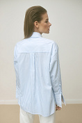 Женская рубашка Stimma Ларель, цвет - Белая широкая полоска