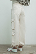 Жіночі штани-карго Stimma Ліпарі, колір - кремовий