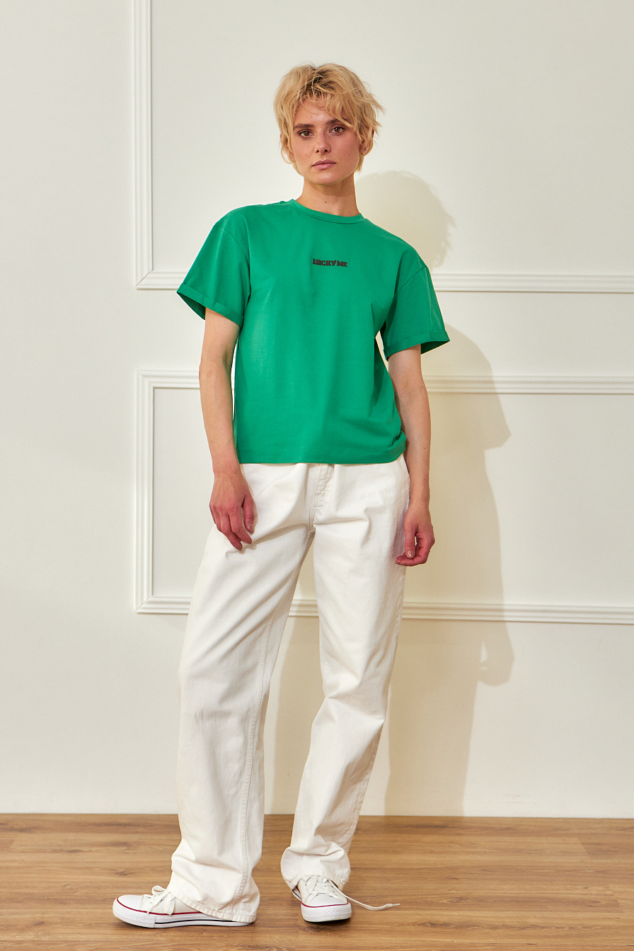 Жіноча футболка Stimma Ювента, колір - трав'яний