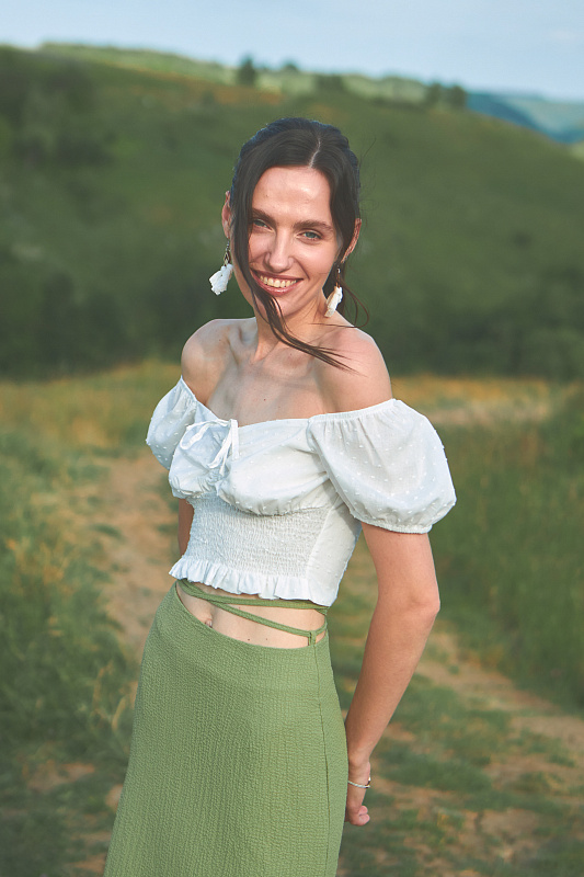 Жіноча блуза Stimma Елісія , колір - молочний