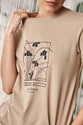 Женская футболка Stimma Квим, цвет - бежевый